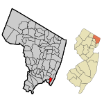 Bergen County New Jersey Incorporated and Unincorporated areas Cliffside Park Highlighted